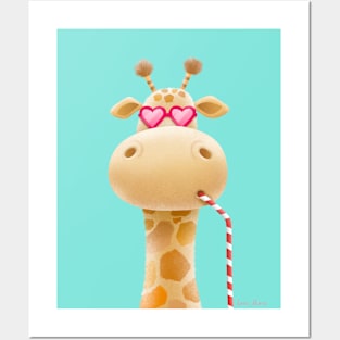 Summer Giraffe Posters and Art